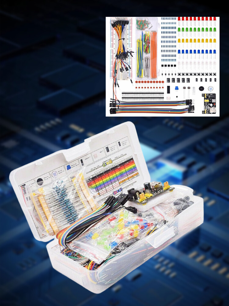 Electronics Component Basic Kit with 830 tie-points Breadboard Resist for UNO R3