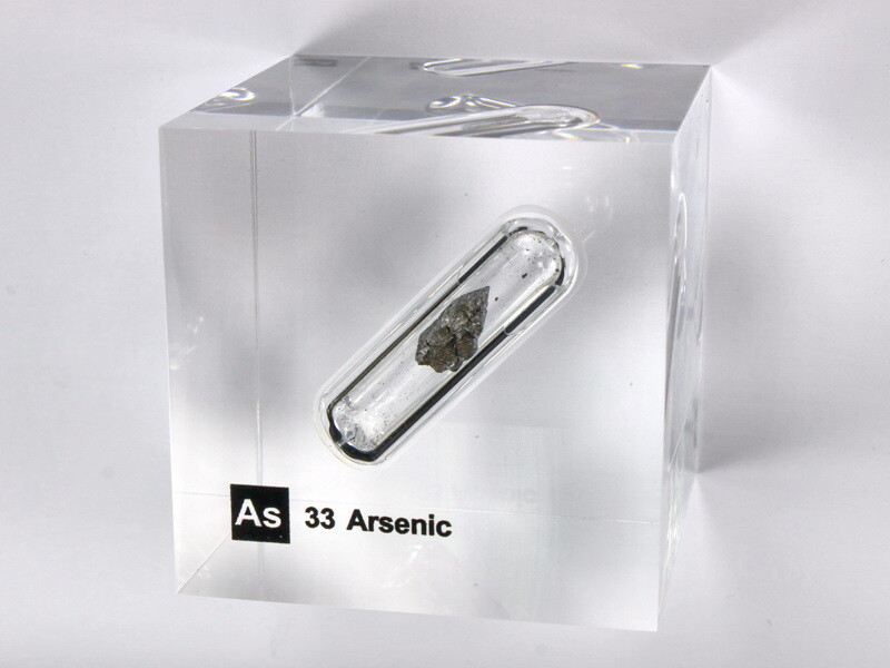 Acrylic Element cube - Arsenic As - 50mm