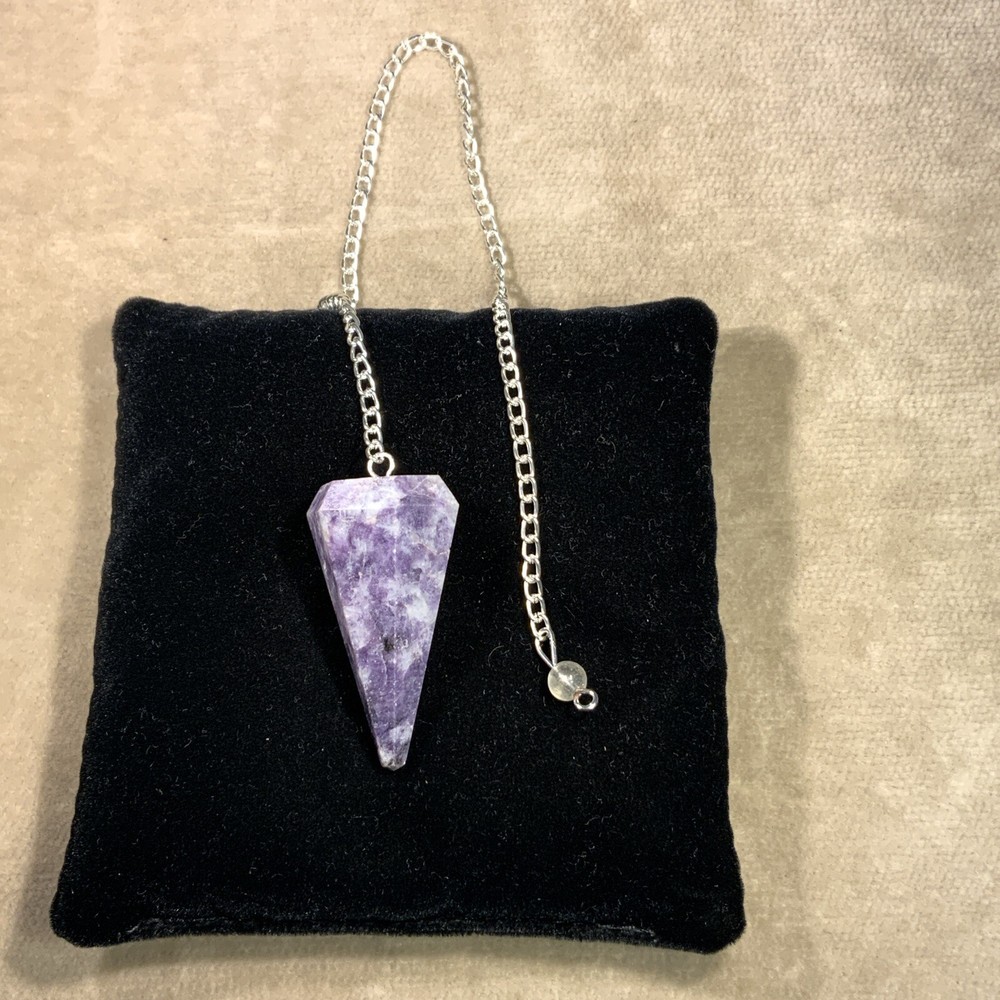 Lepidolite Gemstone Pendulum / Pendant #3