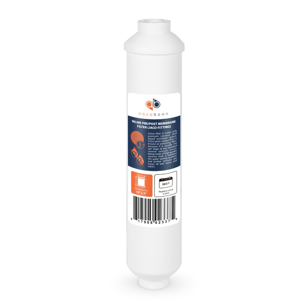 1 Pack of  Inline Post/Carbon Polishing Water Filter Catridge RO (Jaco fitting)