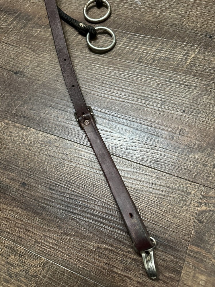 Horse Tack - Custom Leather Running Martingale - Slide Fork