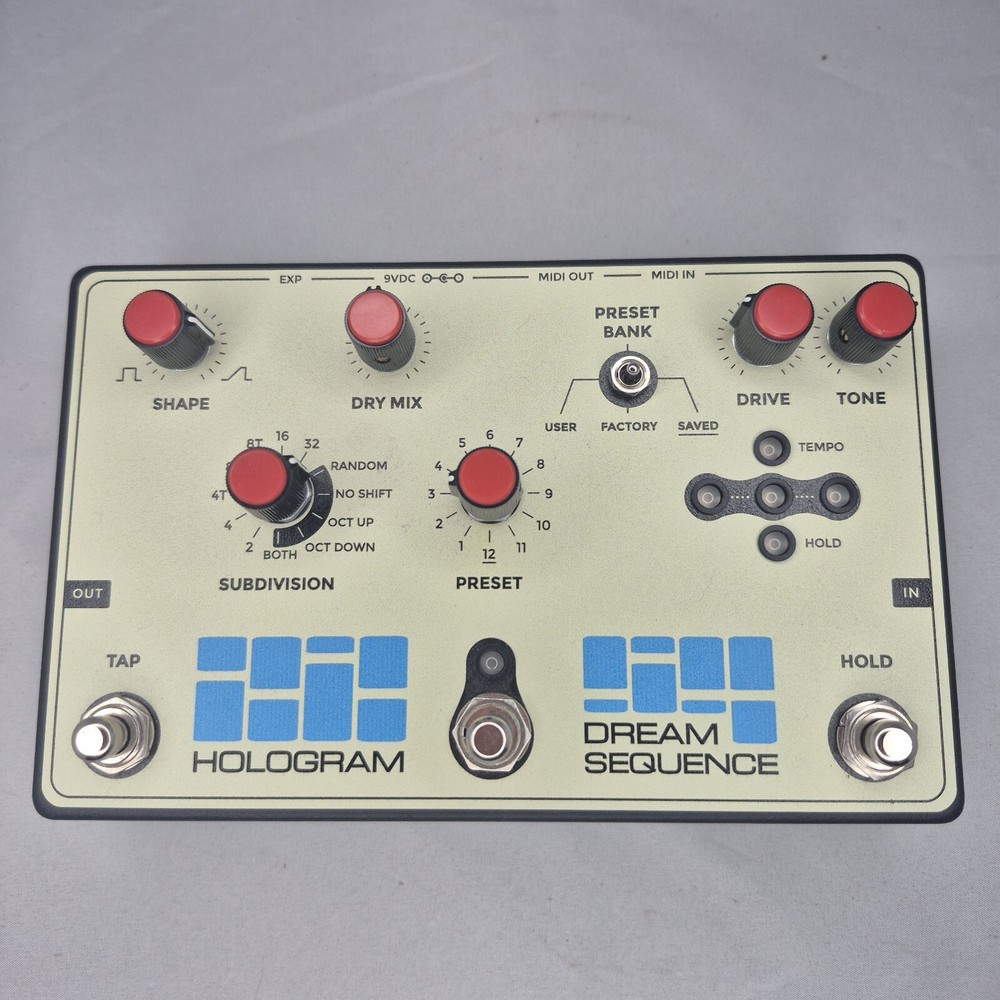 Hologram Dream Sequence Pedal Programmable Rhythm and Octave (no 9volt adapter)