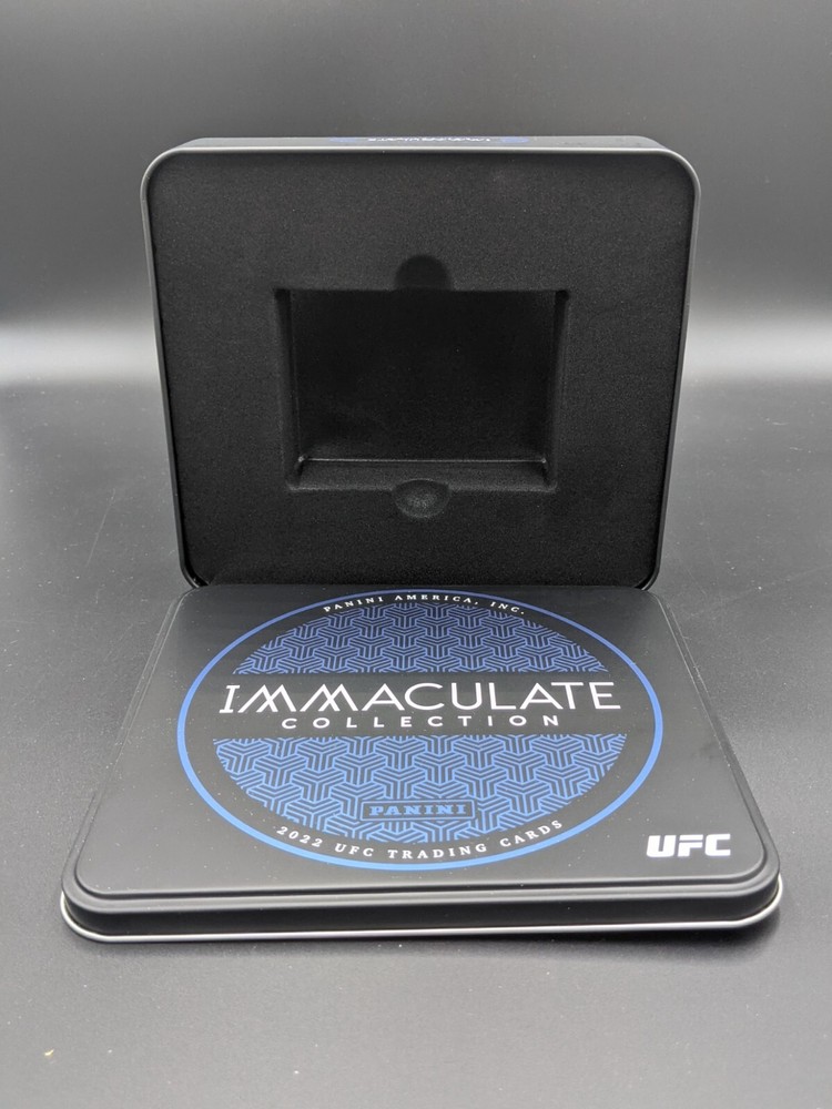 EMPTY 2022 UFC IMMACULATE TIN WITH PADDING AND SLEEVE