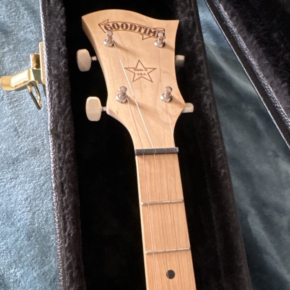 Deering Goodtime 5-String Open Back Maple Banjo Natural Finish with Hard Case