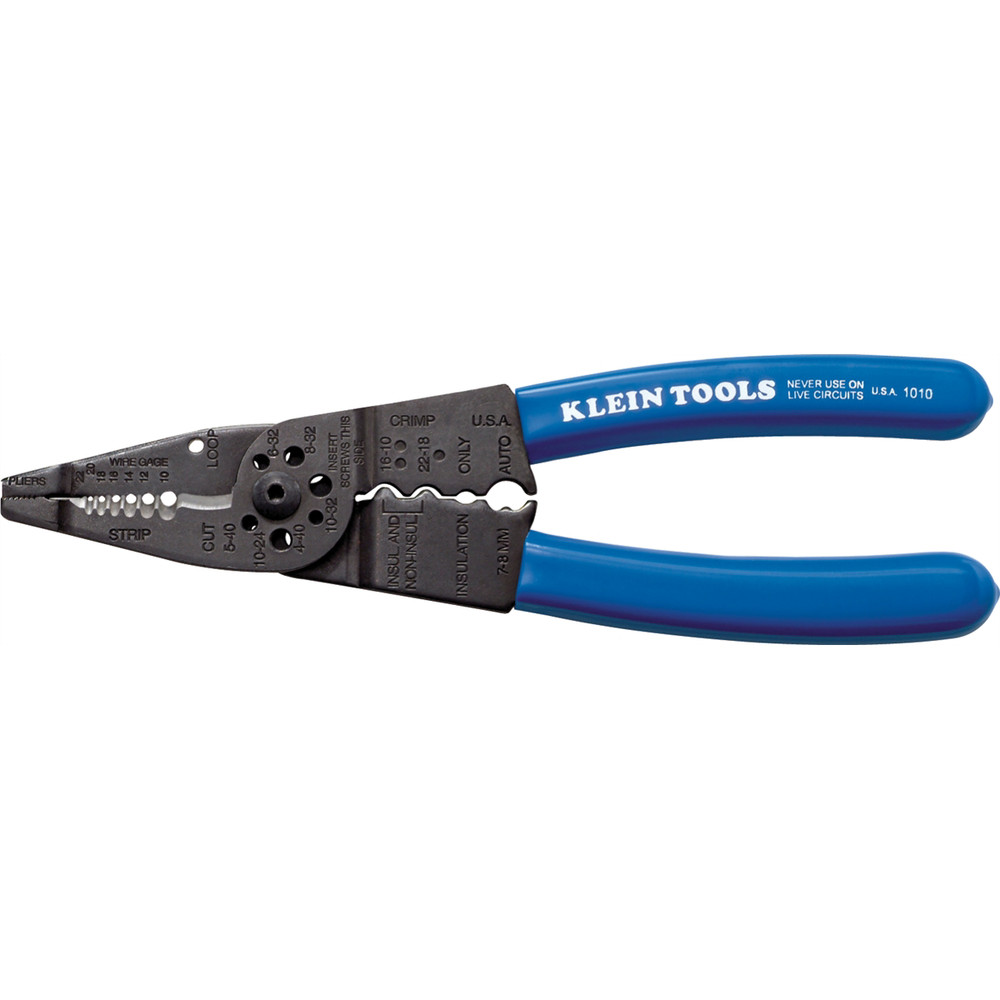 Klein Tools Long Nose Multi Tool Wire Stripper, Wire Cutters, Crimping Tool