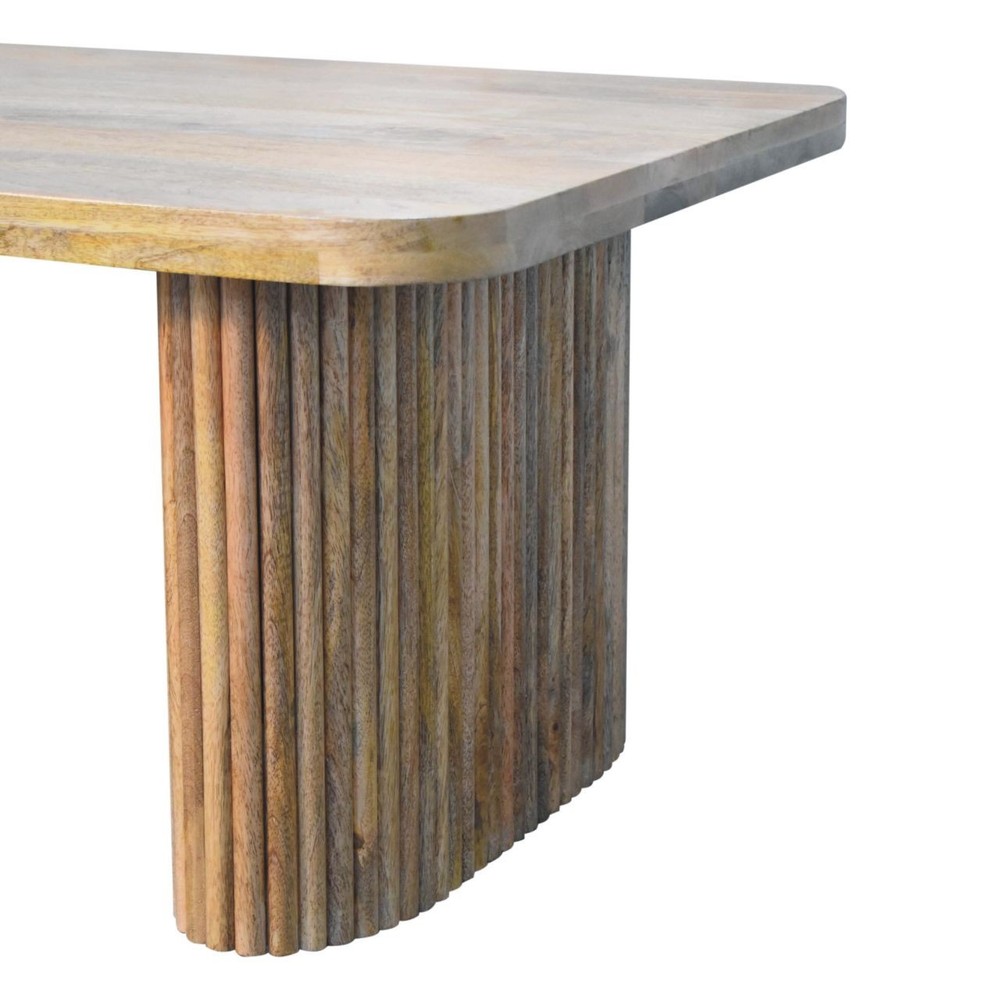 Modern Oak-ish Mango Wood Bench