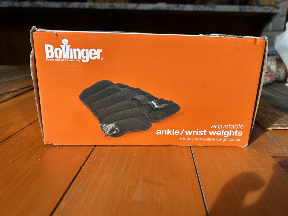 BOLLINGER Adjustable Ankle Weights, 5-Pound Pair (10 lb total)