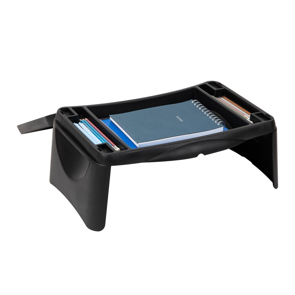 Mind Reader Lap Desk/Laptop Stand, Bed Tray, Folding Legs, Portable, Dorm, Pl...