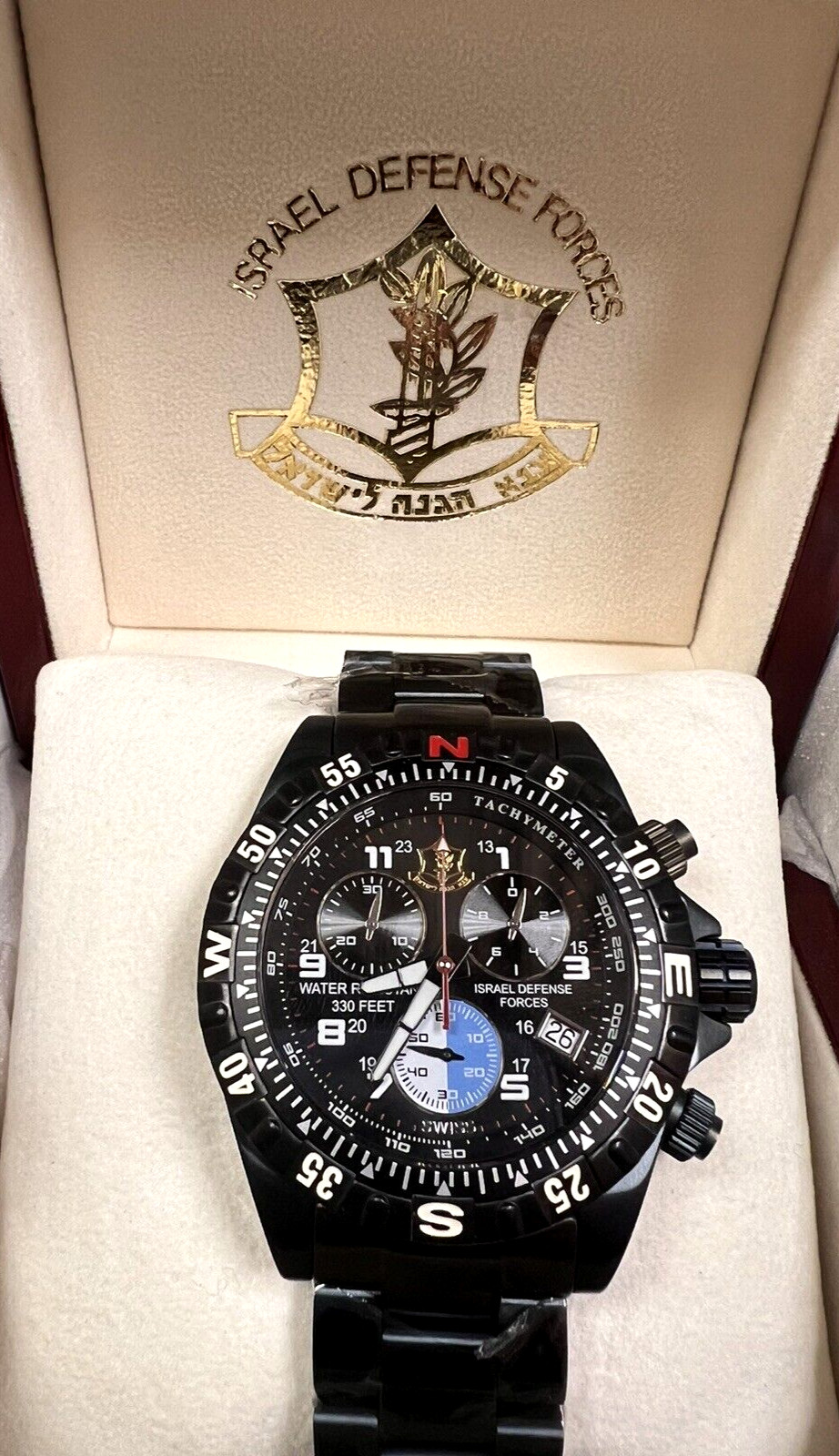 Israel Defense Forces 42 mm Stainless Steel Watch