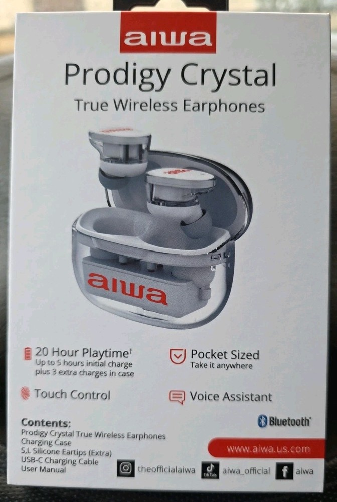 Wireless Earbuds- Aiwa Prodigy View Wireless Earbuds