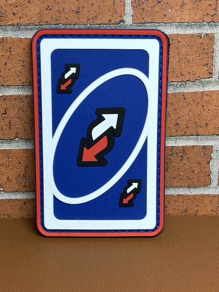 Tactical PVC Patch - Uno Reverse Card Patch - USA Uno Reverse Card PVC Patch