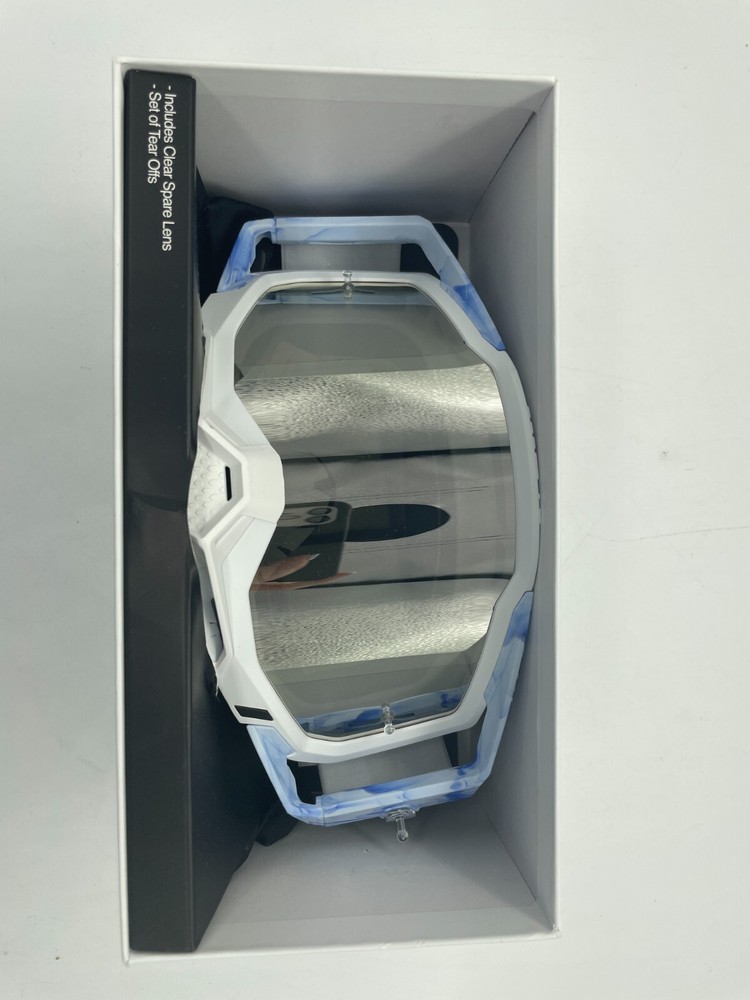 100% Racercraft 2 Goggles Mirror Silver Flash Lens