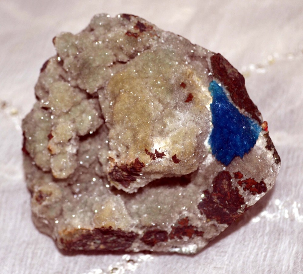 Cavansite Crystal On Micro Stilbite BaseI-25