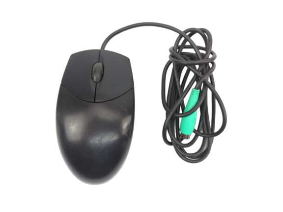 Logitech 7004628 Gateway PC Computer PS2 Roller Type 2 Button Scroll Black Mouse