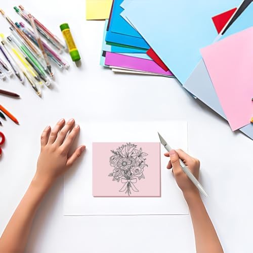 5 Pack Rectangular Rubber Stamp Carving 4x6 Linoleum Blocks for Printmaking