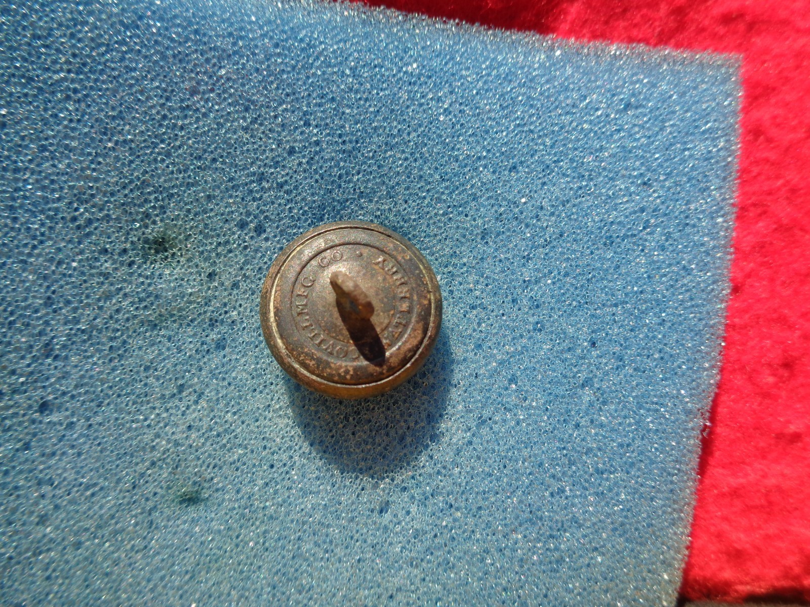 Civil War Relic Eagle General Service Coat Button Lake City/Wilburn Florida A2