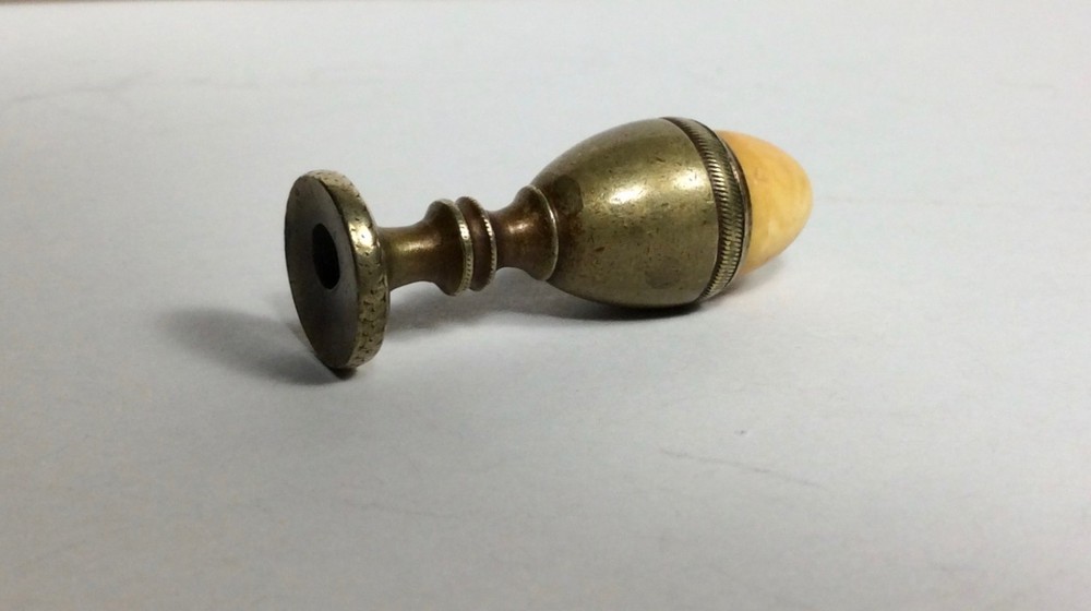 Victorian Figural Egg Cup Bodkin Stiletto Sewing Guide Punch
