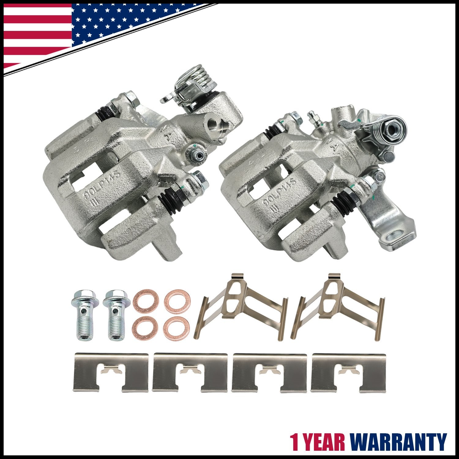 Rear Brake Calipers For Acura CSX for Acura ILX for Honda Civic W/Bracket