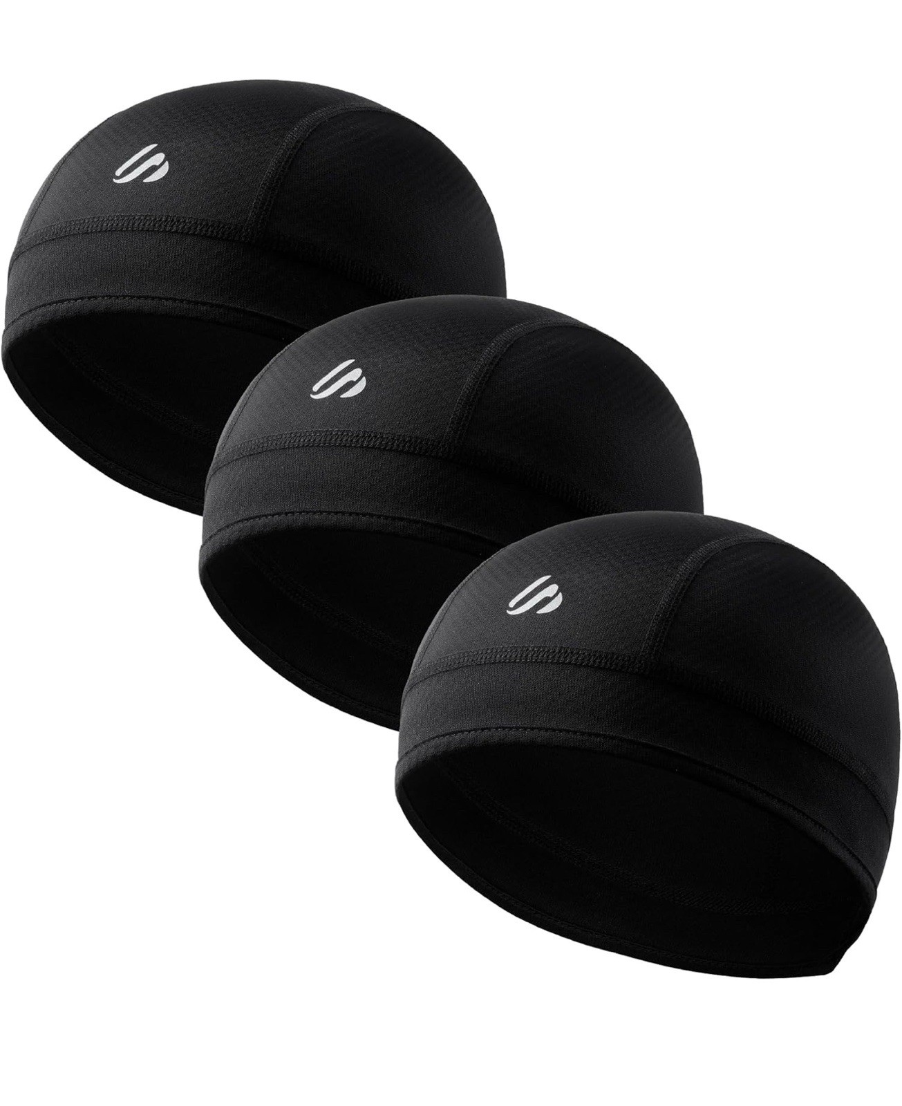 3 Pieces Skull Cap Helmet Liner, Cooling Hat Welding Cycling Beanies Head wra...