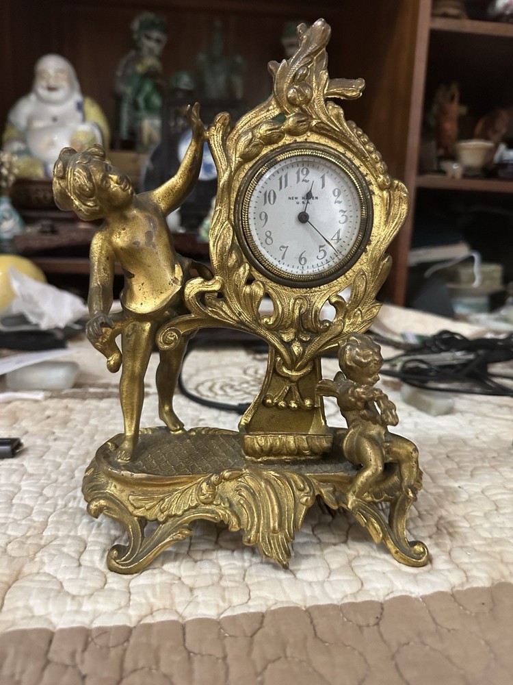 gilt bronze clock