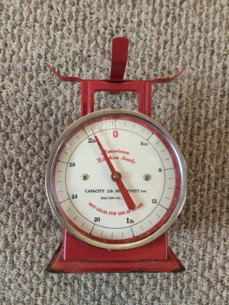 American Kitchen Scale Dulton Co. 2lb Capacity 1oz Sensitivity