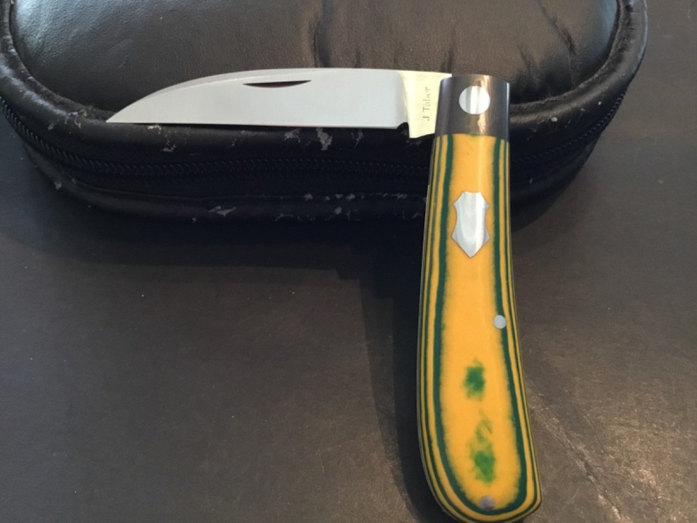 Custom Jason Tabor Wharncliffe Swayback Slipjoint Folder Folding Knife