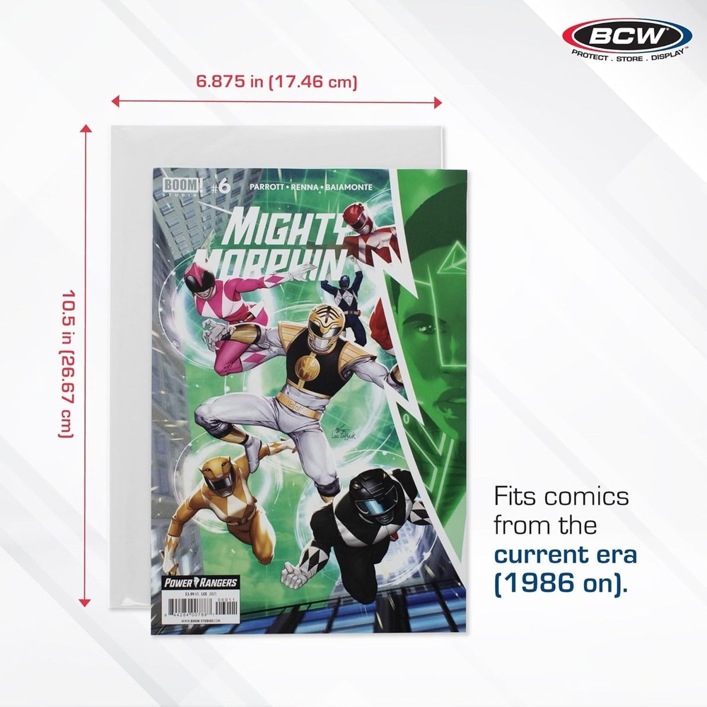 Clear Polypropylene Comic Bags & Boards Combo | 100 Pack