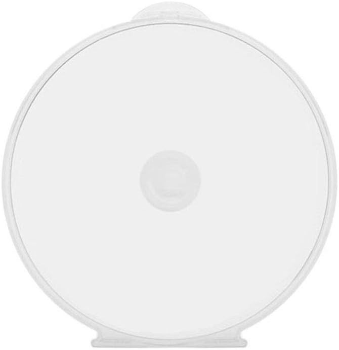 Maxtek 50 Pack Clear Transparent Round Clamshell CD DVD Case, with Lock