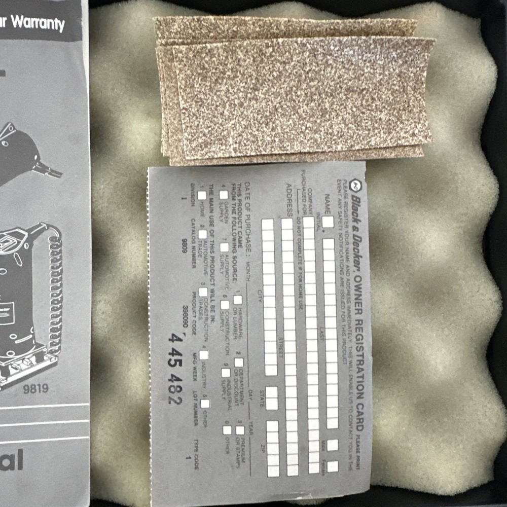 Black & Decker Precision Tool 4 Pc. Workshop Tool Set VS Germany Rare NOS