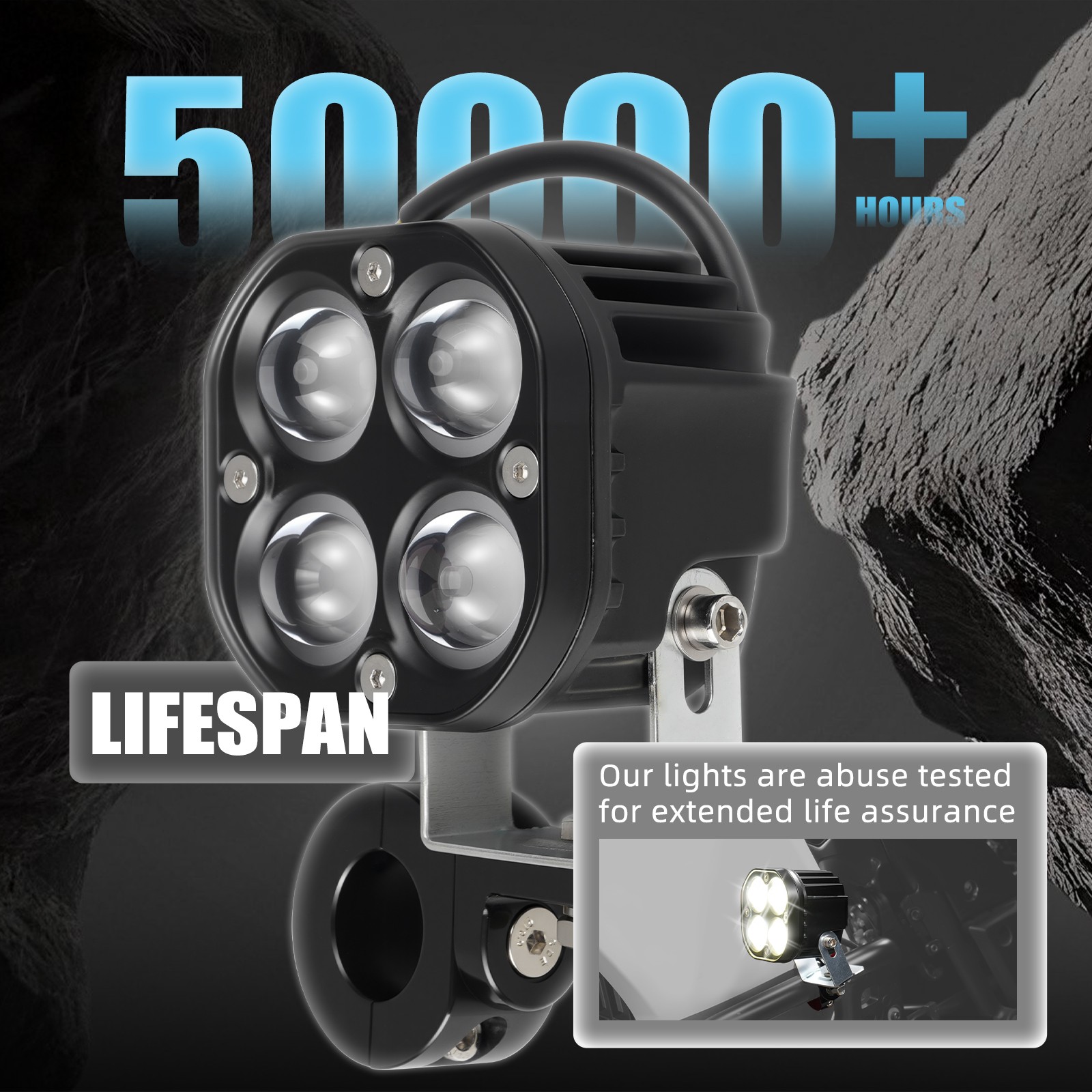 Adjustable Front Bumper Spot LED Work Light Pods for Yamaha Tenere 700 XTZ07 19+