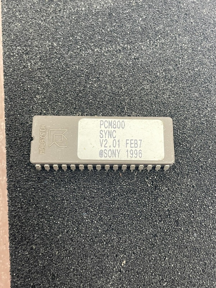 NEW SONY PCM-800 DAT RECORDER PLAYER CHIP EPROM SET REMOTE SYNC SYSCON