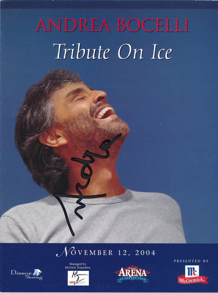 Andrea Bocelli—Music Pamphlet Signed