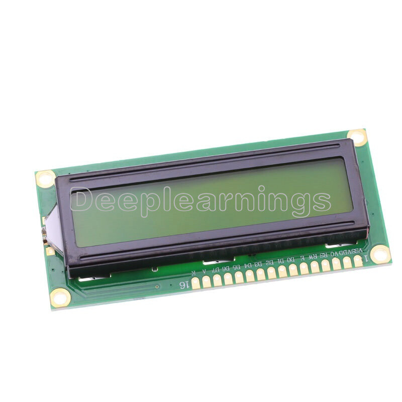 1PCS 1602 16x2 Character LCD Display Module HD44780 Controller Yellow Blacklight