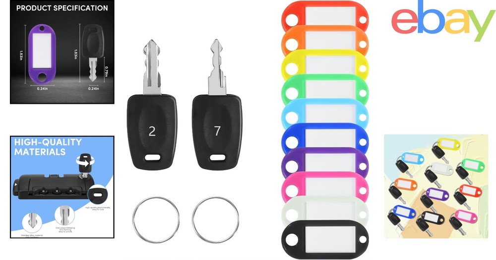 Durable TSA Key Set for Forgotten Combinations, Travel Lock Solutions