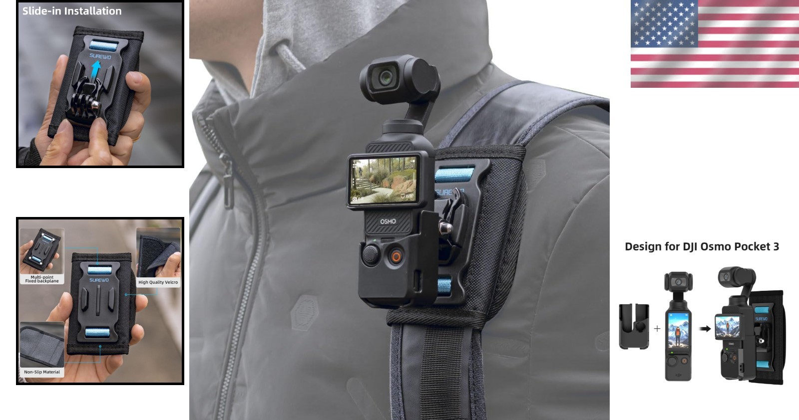 Compact Shoulder Strap for Osmo Pocket 3