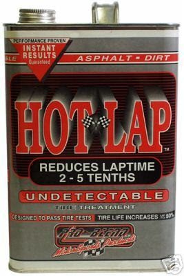 Premium Tire Softener Pro-Blend Hot Lap 200 Laps 1 Gallon Can