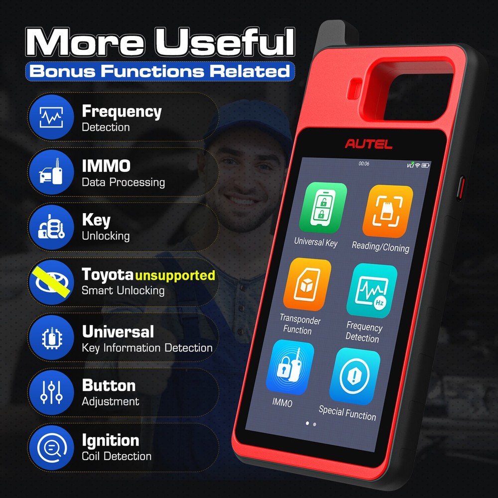 Autel MaxiIM KM100 KM100E KM100X Key Fob Programming Tool Programmer Immobilizer