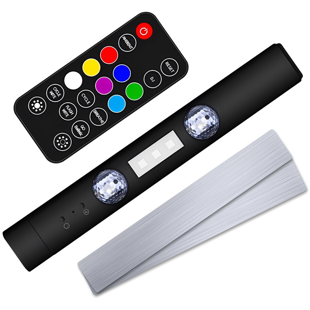D88 Wireless Car LED Light Interior Multcolor LED Light with Remote Control USB