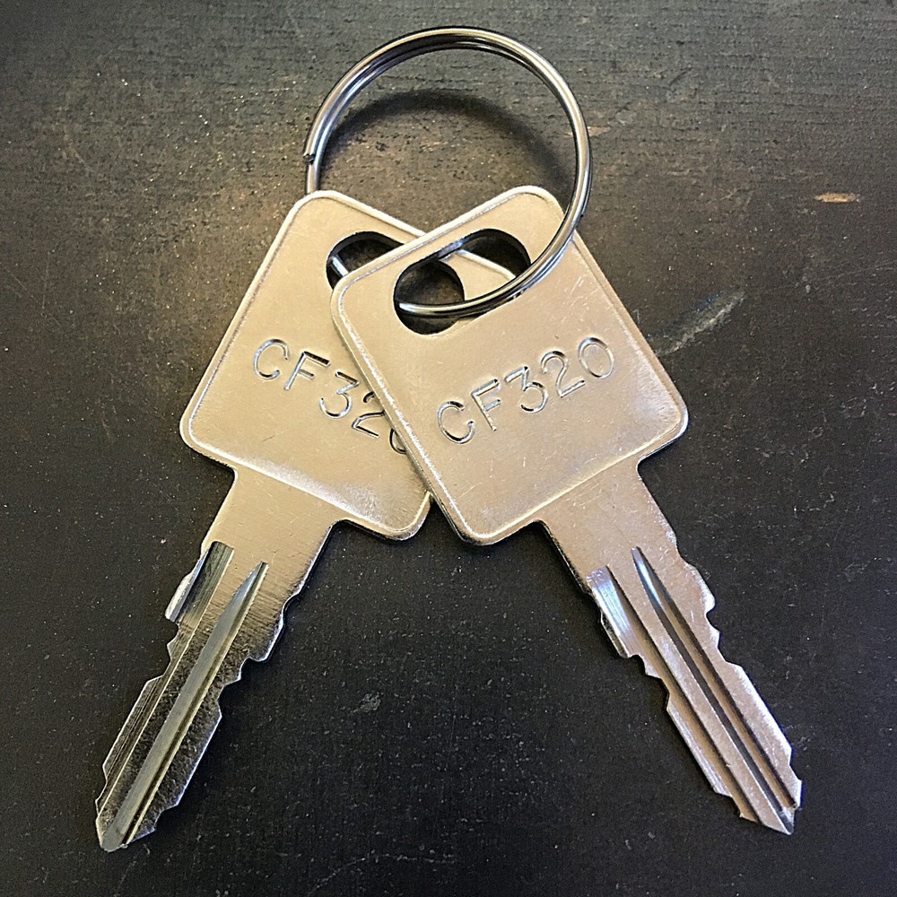 (2) Fastec Travel Trailer FIC Keys Cut Key Code CF301 - CF351 -Licensed Locksmth