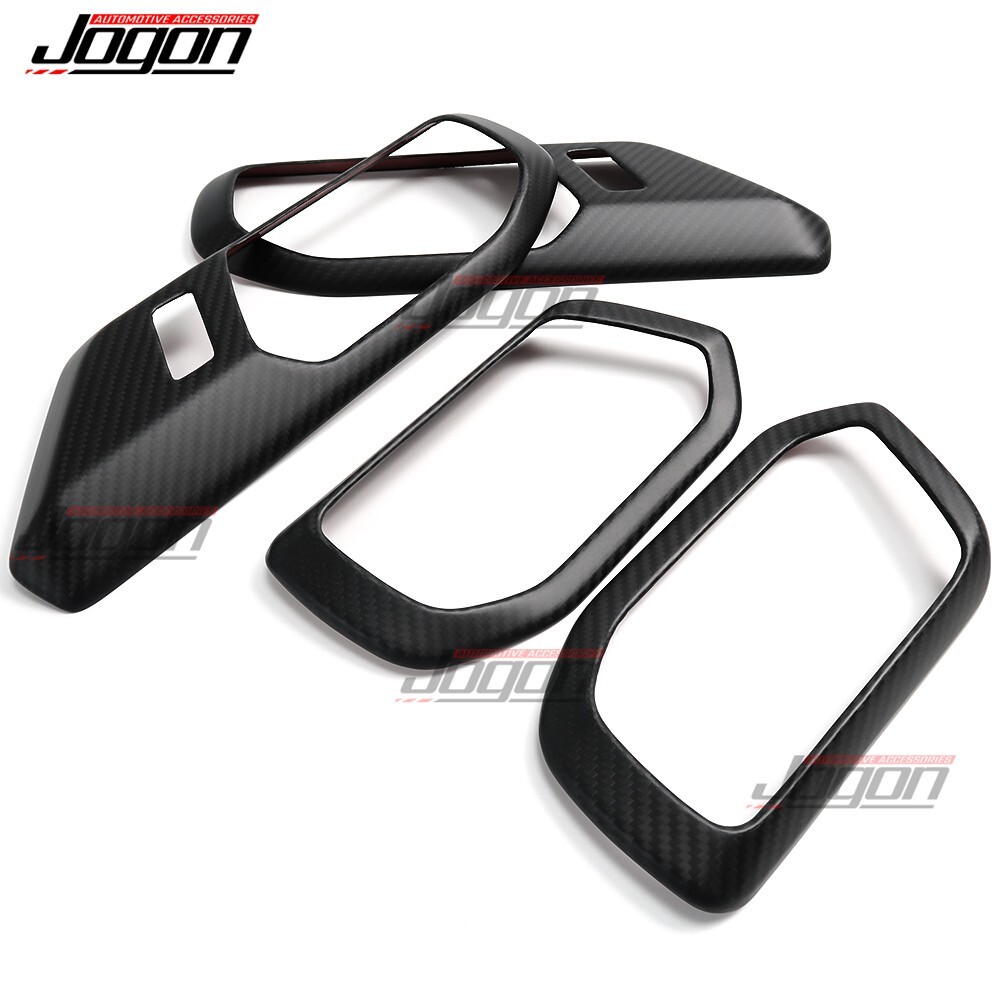 Matte Carbon For Ford Bronco U725 Raptor 2021+ Interior Door Handle Decor Trims
