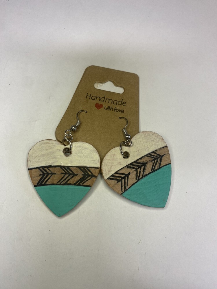 handmade wooden Dangle earrings