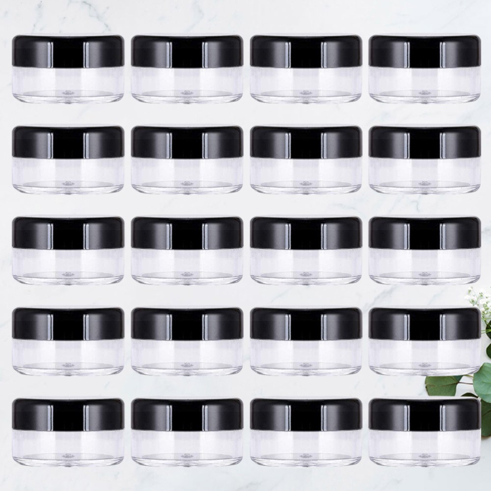 60 Pcs Empty Sample Containers Makeup Storage Jars Cosmetic Round Pot