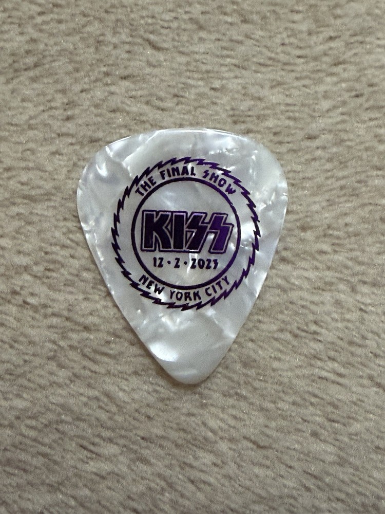 KISS “Paul Stanley” 12/2/23 NYC Final Show Guitar Pick-Ultra Rare