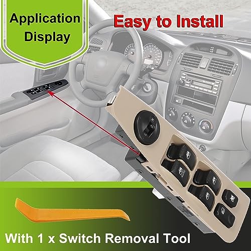 Front Left Power Auto Window Switch Driver Compatible with 2004 93570-2F200