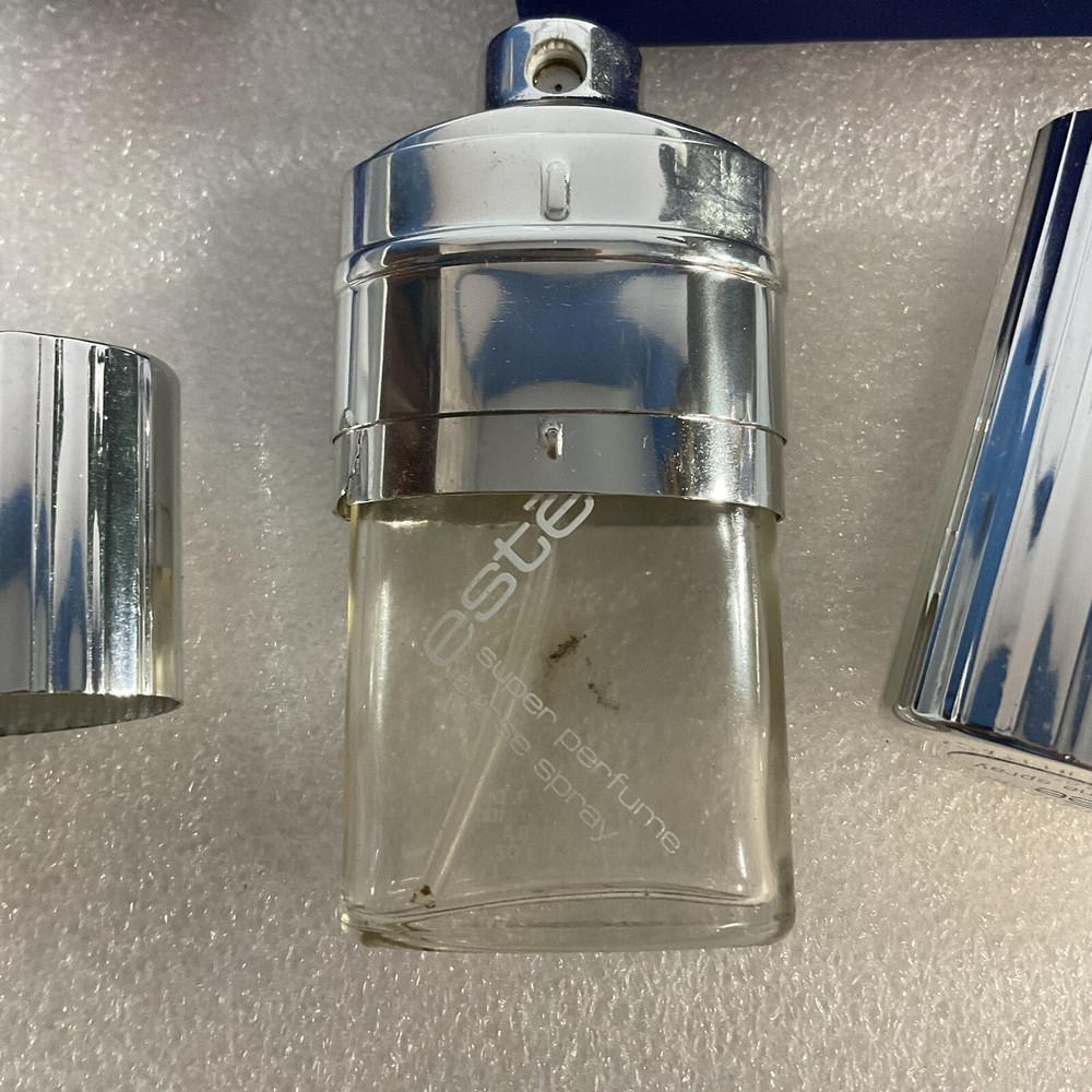 Vintage Empty Silver Tone Este Lauder Super Spray Perfume Sprayer
