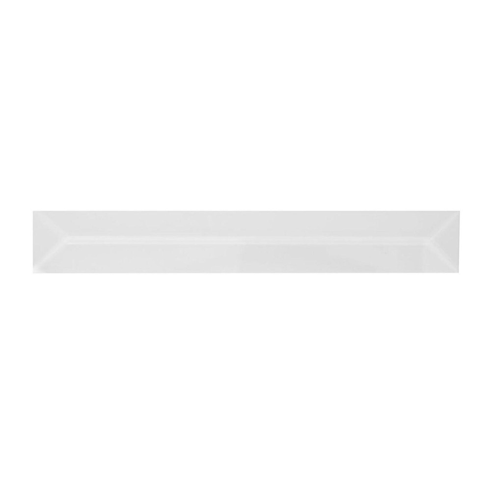1"x 8" Clear Rectangle Glass Bevel 10Pack