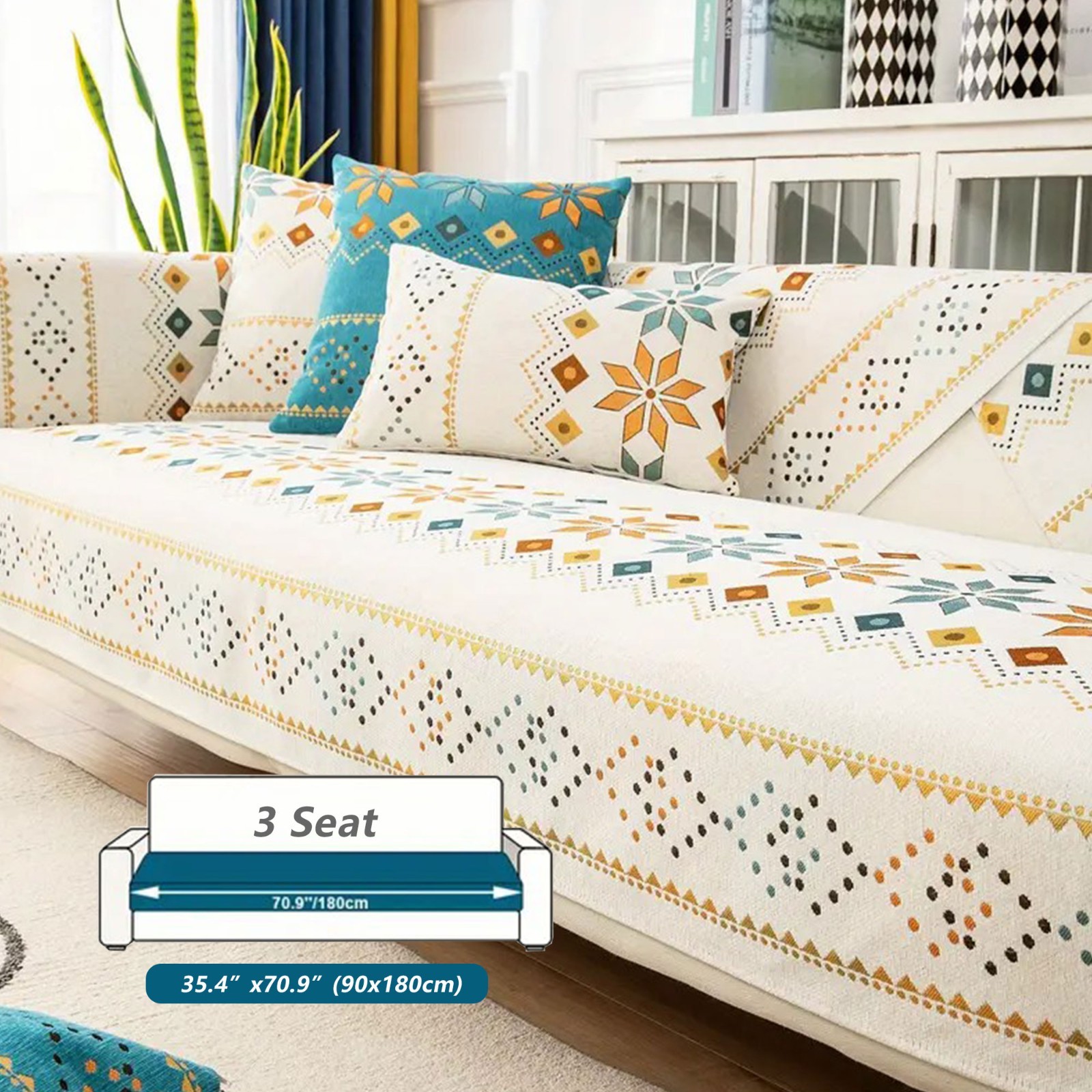 Bohemian anti-slip sofa covers, protective decoration for sofa furniture
