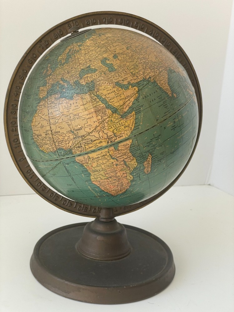 Cram's Universal Territorial Globe 12" 1930's Vintage