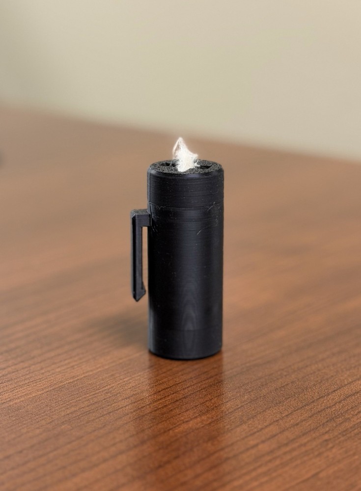 Reloadable Milkweed Container, Wind Direction Indicator