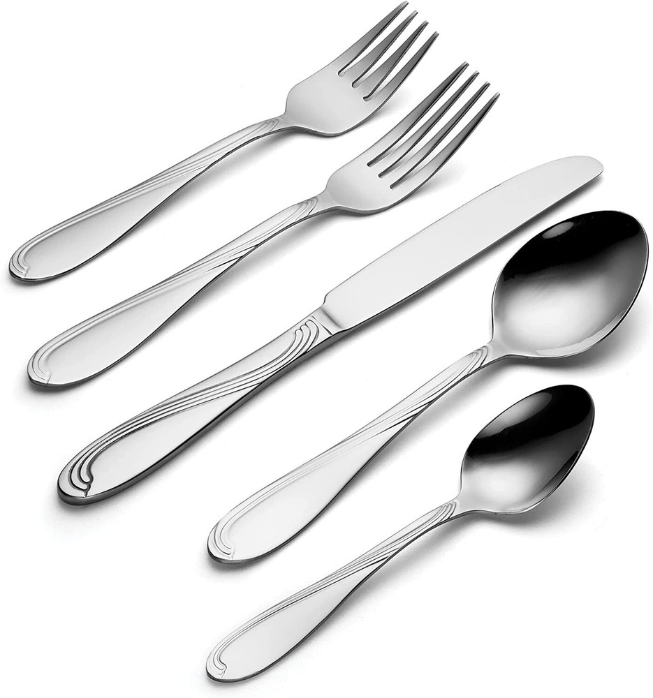 Oneida Cresta 90 Piece Fine Flatware Set,
